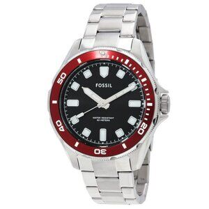 FX04859B NWT Fossil Fashion Men's Quartz Steel Authentic Watch